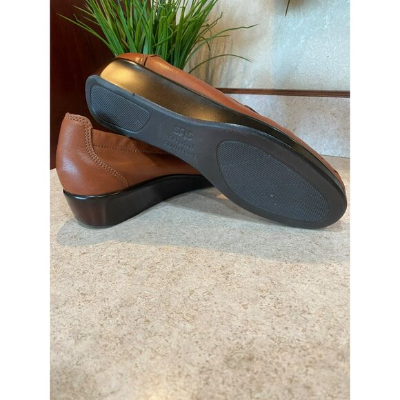 New SAS Weave 7.5 Brown Chesnut Loafers Women's Slip-On Shoe - Picture 6 of 9